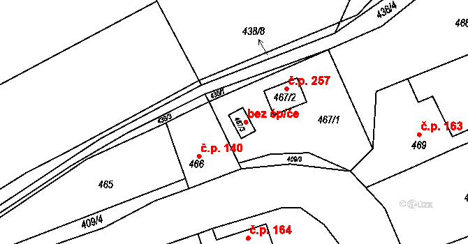Svinařov 42788731 na parcele st. 467/3 v KÚ Svinařov u Kladna, Katastrální mapa