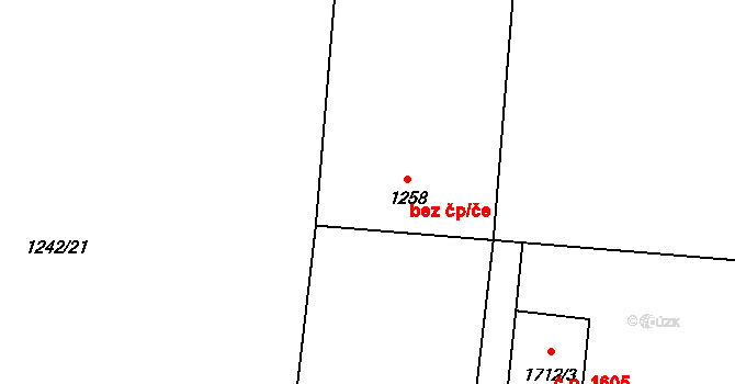 Lipník nad Bečvou 43853731 na parcele st. 1258 v KÚ Lipník nad Bečvou, Katastrální mapa