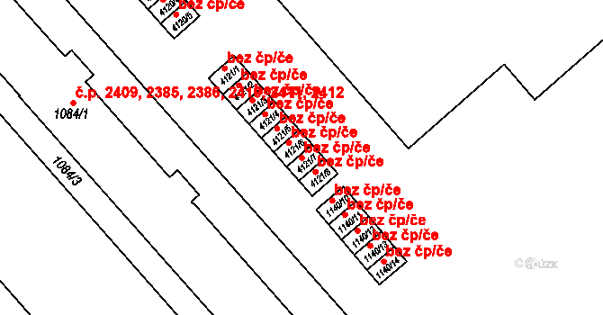 Ostrava 43876731 na parcele st. 4121/7 v KÚ Moravská Ostrava, Katastrální mapa