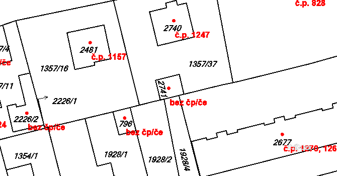 Vrchlabí 45018731 na parcele st. 2741 v KÚ Vrchlabí, Katastrální mapa