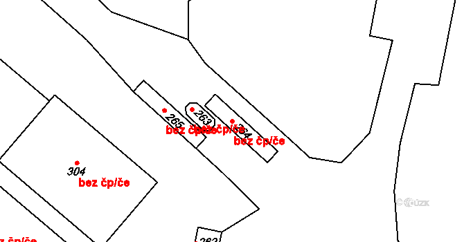 Litvínov 47701731 na parcele st. 264 v KÚ Růžodol, Katastrální mapa