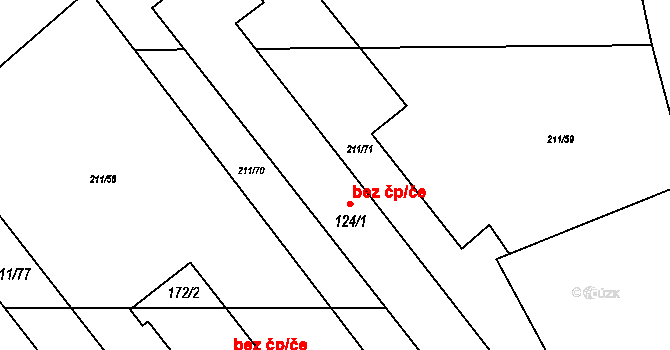 Bouzov 48829731 na parcele st. 124/1 v KÚ Bouzov, Katastrální mapa