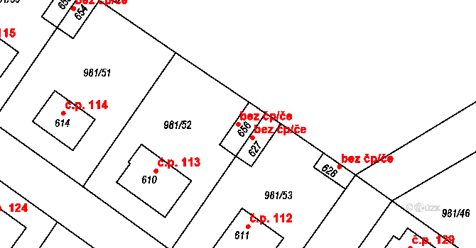 Bělušice 104544732 na parcele st. 656 v KÚ Bělušice, Katastrální mapa