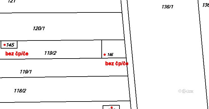 Slatinice 40878732 na parcele st. 146 v KÚ Lípy, Katastrální mapa