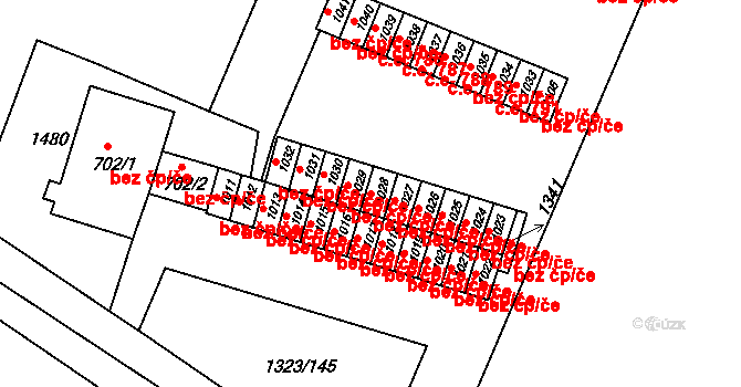 Kyjov 44587732 na parcele st. 1028 v KÚ Nětčice u Kyjova, Katastrální mapa