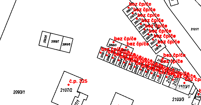 Jablůnka 48817732 na parcele st. 2098/1 v KÚ Jablůnka, Katastrální mapa