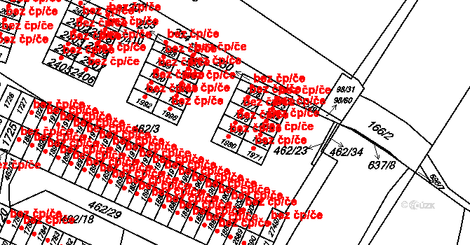 Valašské Meziříčí 49216732 na parcele st. 1979 v KÚ Krásno nad Bečvou, Katastrální mapa