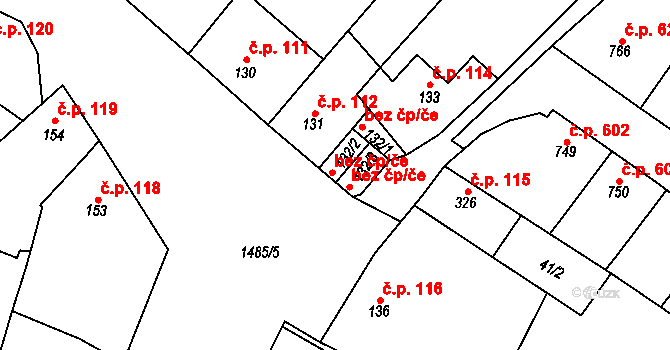 Kostelec nad Labem 47321733 na parcele st. 132/2 v KÚ Kostelec nad Labem, Katastrální mapa