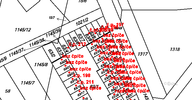 Přerov 50097733 na parcele st. 63/33 v KÚ Dluhonice, Katastrální mapa
