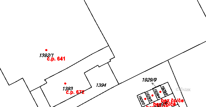 Šluknov 647, Katastrální mapa