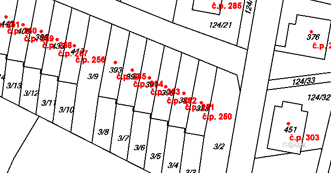 Malá Skalice 252, Česká Skalice na parcele st. 390 v KÚ Malá Skalice, Katastrální mapa