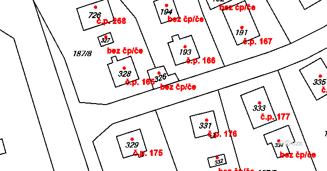 Roztoky 41288734 na parcele st. 326 v KÚ Roztoky u Křivoklátu, Katastrální mapa