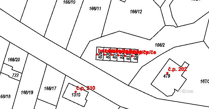 Kralupy nad Vltavou 42602734 na parcele st. 830 v KÚ Mikovice u Kralup nad Vltavou, Katastrální mapa