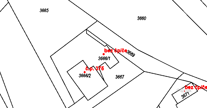 Třanovice 99014734 na parcele st. 3666/1 v KÚ Třanovice, Katastrální mapa