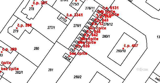 Ústí nad Labem 38862735 na parcele st. 276/4 v KÚ Bukov, Katastrální mapa