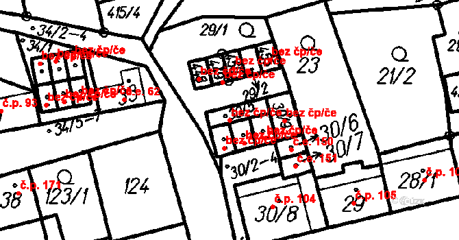 Oloví 44381735 na parcele st. 30/5 v KÚ Oloví, Katastrální mapa