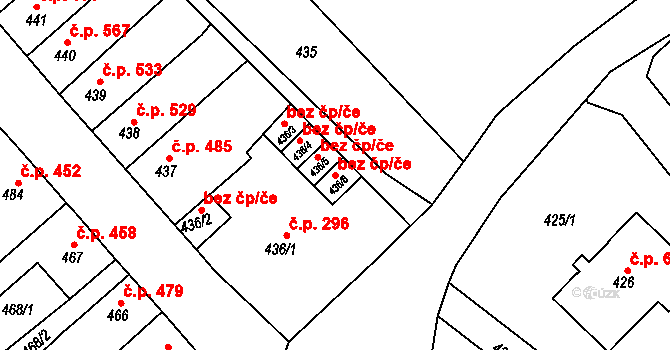 Sokolov 38569736 na parcele st. 436/6 v KÚ Sokolov, Katastrální mapa