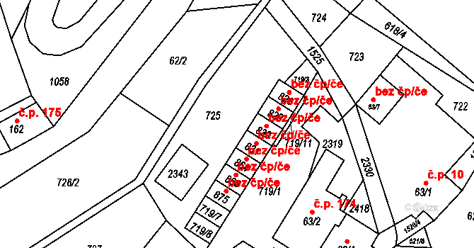 Hanušovice 38960737 na parcele st. 830 v KÚ Hanušovice, Katastrální mapa