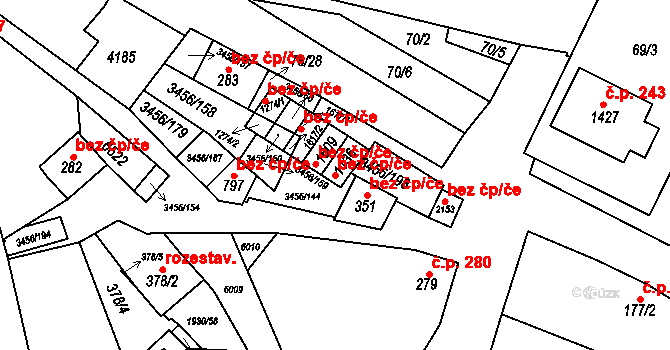Hrušovany nad Jevišovkou 40961737 na parcele st. 1136 v KÚ Hrušovany nad Jevišovkou, Katastrální mapa