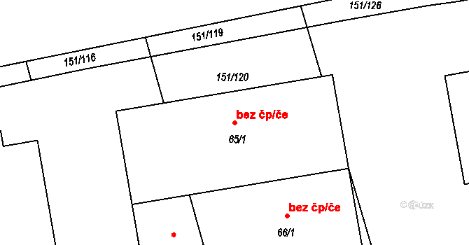 Sedlec 46944737 na parcele st. 65/1 v KÚ Sedlec u Českých Budějovic, Katastrální mapa