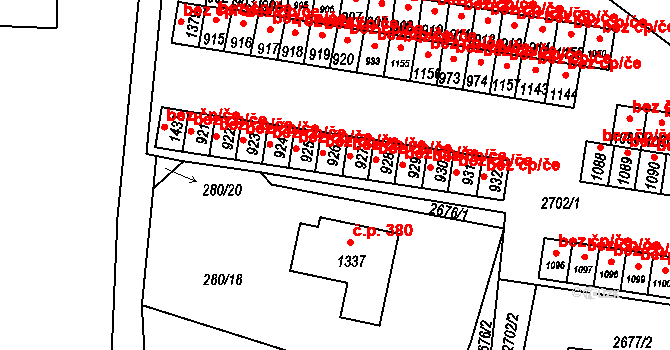 Hroznětín 47036737 na parcele st. 926 v KÚ Hroznětín, Katastrální mapa