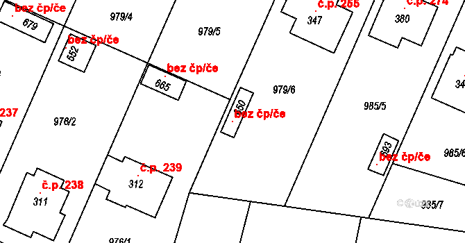 Čimelice 126598738 na parcele st. 650 v KÚ Čimelice, Katastrální mapa