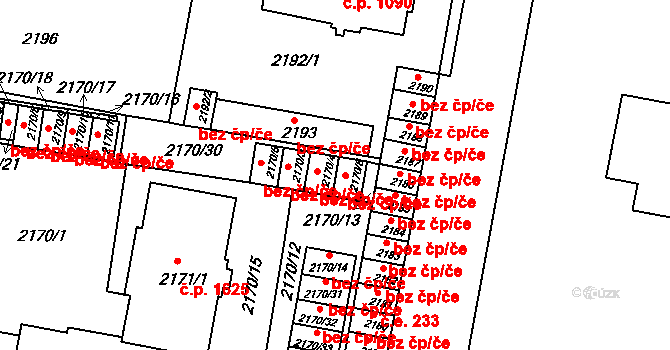 Tachov 41565738 na parcele st. 2170/4 v KÚ Tachov, Katastrální mapa
