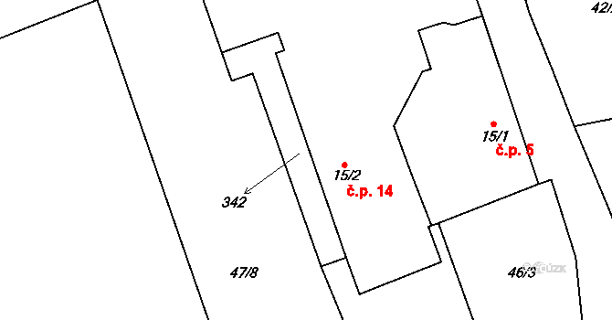 Bystřice nad Pernštejnem 43602738 na parcele st. 342 v KÚ Pivonice u Lesoňovic, Katastrální mapa