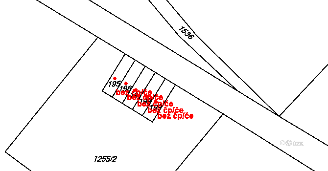 Jestřabí v Krkonoších 44325738 na parcele st. 199 v KÚ Křížlice, Katastrální mapa