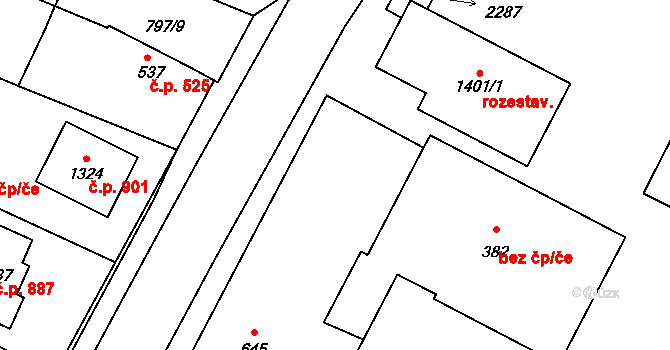 Lišov 379, Katastrální mapa