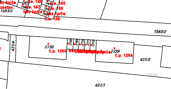 Litovel 393, Katastrální mapa