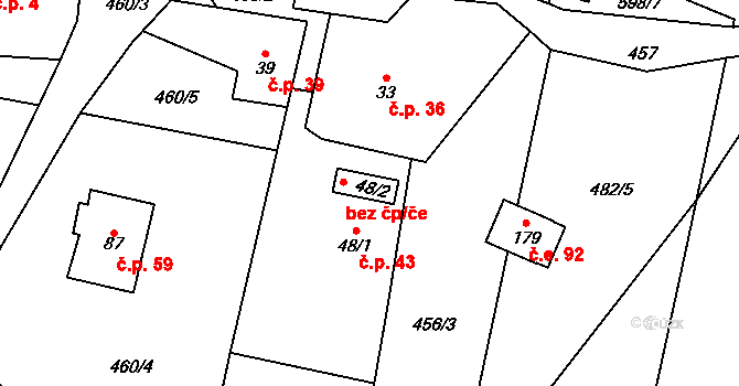 Kyjov 42702739 na parcele st. 48/2 v KÚ Kyjov u Havlíčkova Brodu, Katastrální mapa