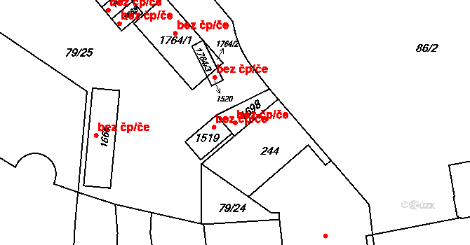 Olomouc 48442739 na parcele st. 1698 v KÚ Olomouc-město, Katastrální mapa