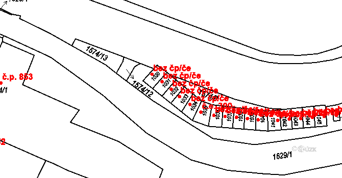 Litovel 49518739 na parcele st. 1032 v KÚ Litovel, Katastrální mapa
