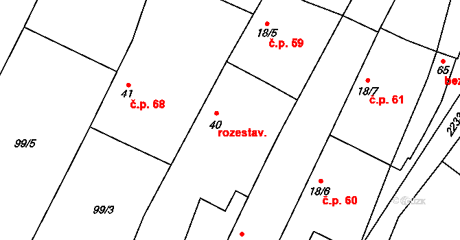 Velká 67, Milevsko, Katastrální mapa