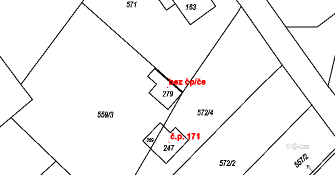 Žacléř 115940740 na parcele st. 279 v KÚ Bobr, Katastrální mapa