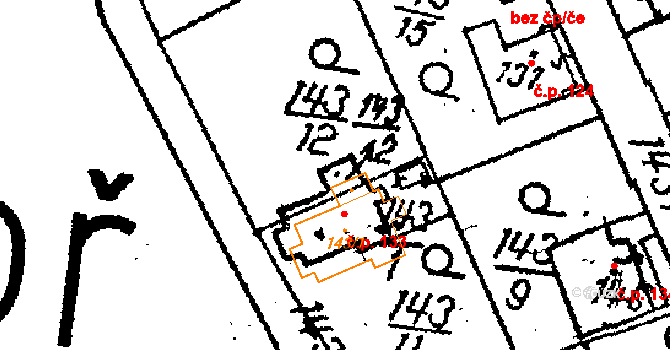Kosoř 39609740 na parcele st. 143/2 v KÚ Kosoř, Katastrální mapa