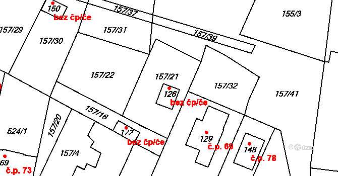 Stožice 40725740 na parcele st. 126 v KÚ Stožice, Katastrální mapa