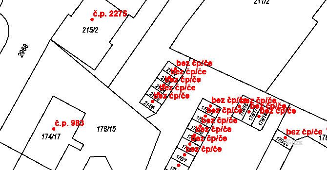 Opava 41321740 na parcele st. 214/4 v KÚ Opava-Předměstí, Katastrální mapa