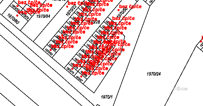 České Budějovice 42669740 na parcele st. 1970/55 v KÚ České Budějovice 3, Katastrální mapa