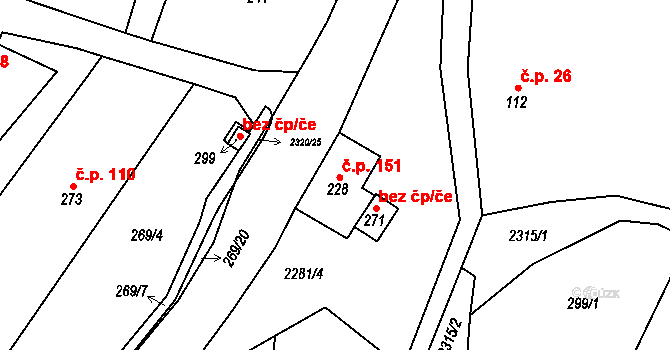Lukavice 44272740 na parcele st. 228 v KÚ Lukavice u Rychnova nad Kněžnou, Katastrální mapa