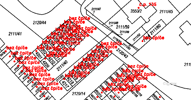 Kolín 46077740 na parcele st. 4224 v KÚ Kolín, Katastrální mapa