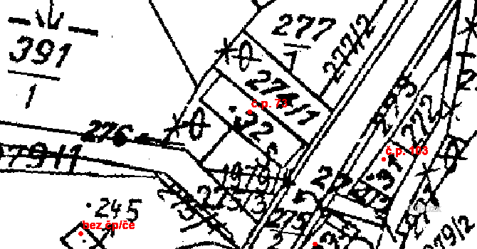 Dolní Sytová 73, Háje nad Jizerou na parcele st. 32 v KÚ Dolní Sytová, Katastrální mapa