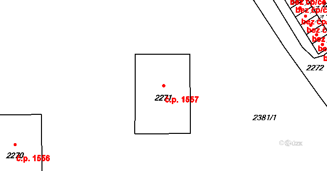 Poruba 1557, Ostrava na parcele st. 2271 v KÚ Poruba-sever, Katastrální mapa