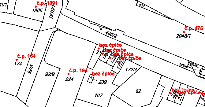 Svitavy 41694741 na parcele st. 172/5 v KÚ Svitavy-město, Katastrální mapa