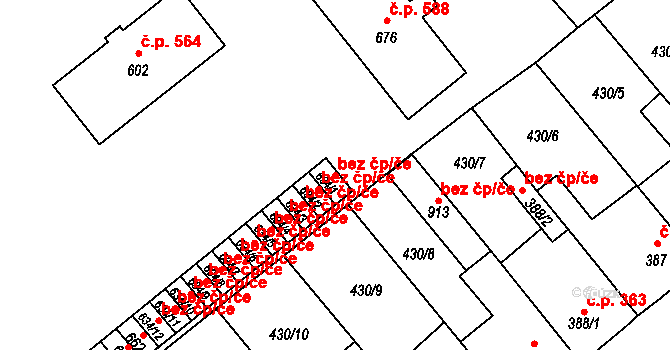 Sezemice 42058741 na parcele st. 634/1 v KÚ Sezemice nad Loučnou, Katastrální mapa