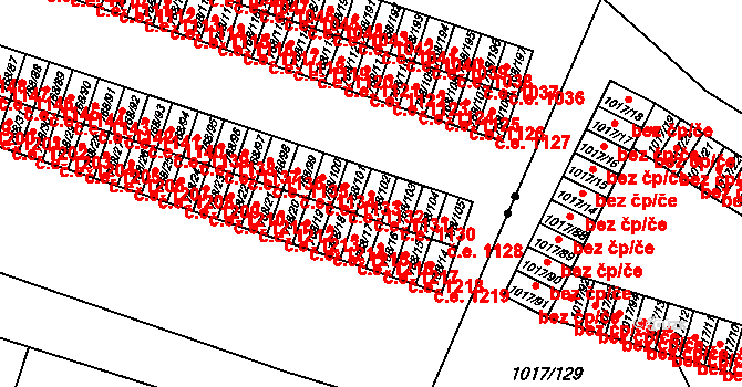 Pudlov 1131, Bohumín na parcele st. 768/102 v KÚ Pudlov, Katastrální mapa