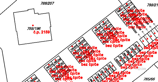 Boskovice 44057741 na parcele st. 788/259 v KÚ Boskovice, Katastrální mapa
