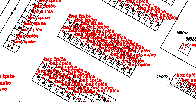 Česká Lípa 45930741 na parcele st. 2401 v KÚ Česká Lípa, Katastrální mapa