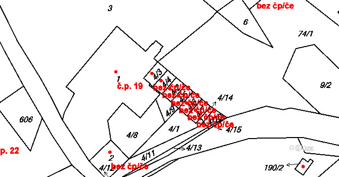 Teplice 45136742 na parcele st. 4/2 v KÚ Sobědruhy, Katastrální mapa